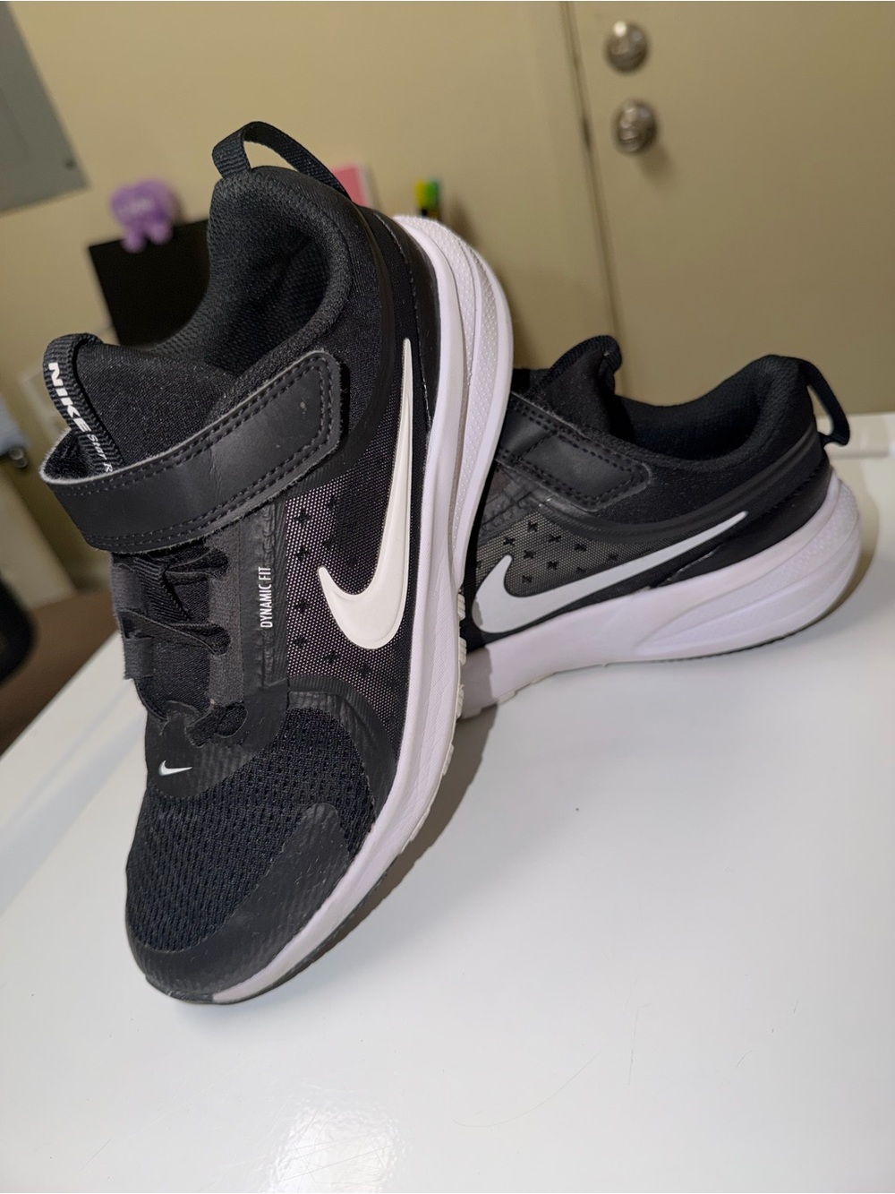 Nike Kids' Black and White Athletic Sneakers